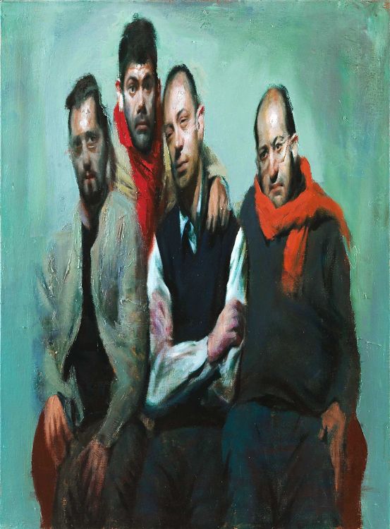The students III 100X80CM oil on linen 2013